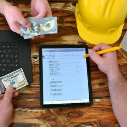 Efficient financial management and budget control facilitated by construction ERP software at a construction company.